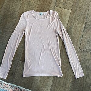 SPLENDID | The Classic Long Sleeve Tee in tan, size medium